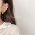 Avocado Green Flower Ohrstecker Serie Frische süße Sommer Ohrring Schmuck Kreatives Design Frauen Acryl Ohrring Geschenke